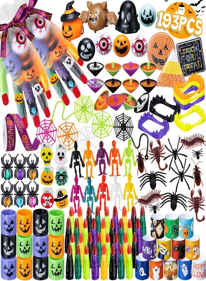 DMIGHT Halloween Party Favors - 193pcs Stuffed Toys Bulk Birthday Party Decorations, Goodie Bags for Party Supplies, Halloween Games for Kids - Image 1
